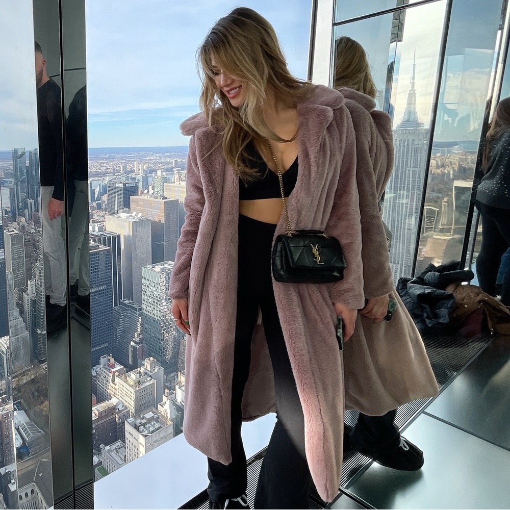Pink Fur Coat